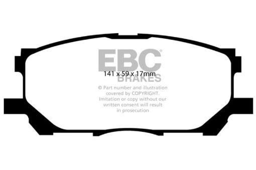 Picture of EBC 04 - 07 Lexus RX330 3.3 Yellowstuff Front Brake Pads
