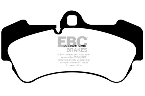 Picture of EBC 04 - 07 Porsche Cayenne 3.2 Redstuff Front Brake Pads