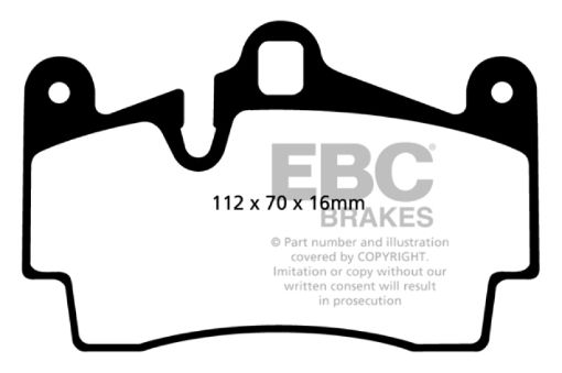 Picture of EBC 04 - 07 Porsche Cayenne 3.2 Redstuff Rear Brake Pads