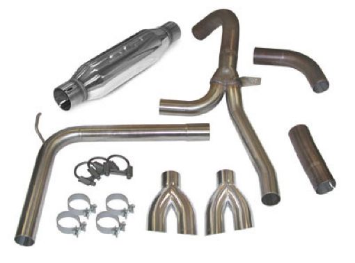 Picture of SLP 1998 - 2002 Chevrolet Camaro LS1 LoudMouth II Cat - Back Exhaust System w Dual Tips