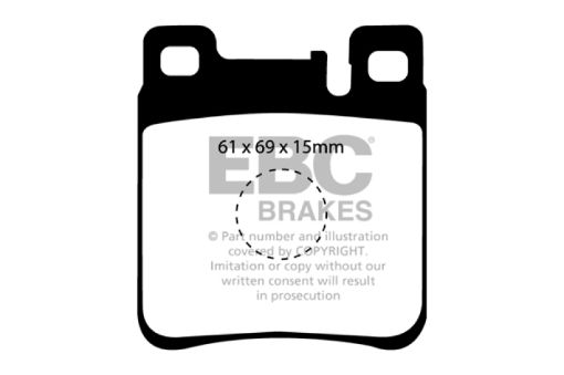 Picture of EBC 05 - 06 Chrysler Crossfire 3.2 SRT6 Redstuff Rear Brake Pads