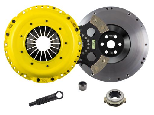 Picture of ACT 07 - 13 Mazda Mazdaspeed3 XTRace Rigid 4 Pad Clutch Kit wStreetlite Flywheel