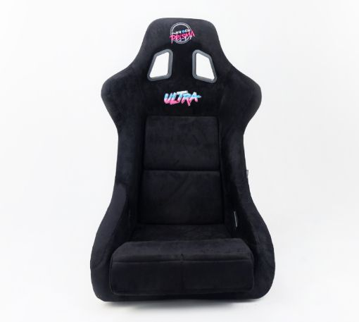 Picture of NRG FRP Bucket Seat ULTRA Edition - Large (Black AlcantaraGold Glitter Back)