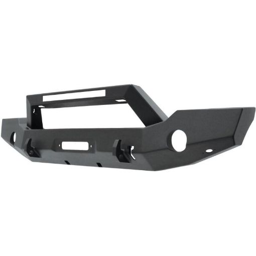 Picture of Westin 18 - 20 Jeep Wrangler WJ2 Full Width Front Bumper wLED Light Bar Mount Textured Black
