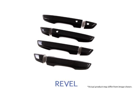 Picture of Revel GT Dry Carbon Door Outer Handle Cover (FLFRRLRR) 16 - 18 Honda Civic - 8 Pieces