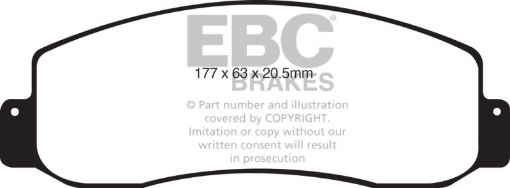 Picture of EBC 05 - 07 Ford F250 (inc Super Duty) 5.4 (2WD) Extra Duty Front Brake Pads