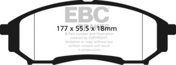 Picture of EBC 05 - 07 Ford F250 (inc Super Duty) 5.4 (2WD) Extra Duty Rear Brake Pads