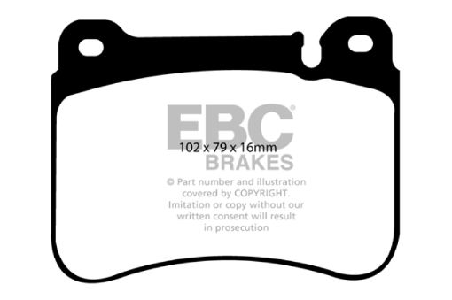 Picture of EBC 05 - 07 Mercedes - Benz C230 (W203) 2.5 Sport Sedan Yellowstuff Front Brake Pads