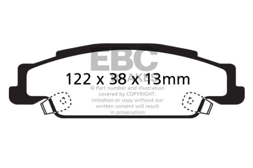 Picture of EBC 05 - 08 Pontiac Grand Prix 5.3 Ultimax2 Rear Brake Pads