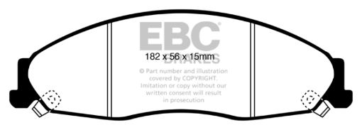 Picture of EBC 05 - 08 Pontiac Grand Prix 5.3 Yellowstuff Front Brake Pads