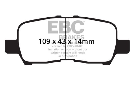 Picture of EBC 05 - 09 Buick Allure (Canada) 3.6 Redstuff Rear Brake Pads