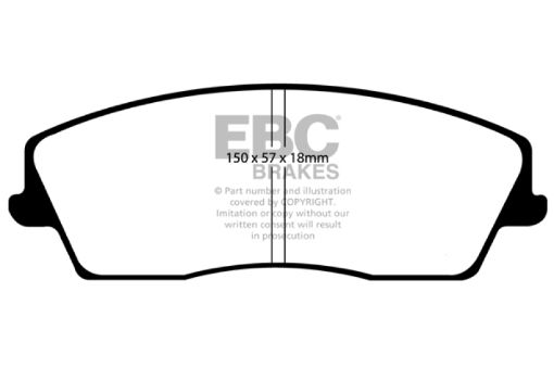 Picture of EBC 05 - 09 Chrysler 300 2.7 Ultimax2 Front Brake Pads