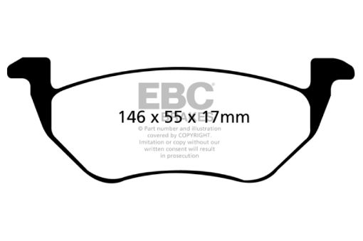 Picture of EBC 05 - 09 Ford Escape 2.3 Hybrid Yellowstuff Rear Brake Pads