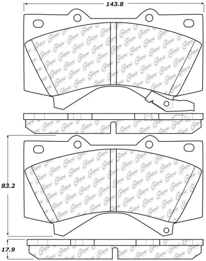 Picture of StopTech 2008 Lexus LX570 Front Truck SUV Brake Pad