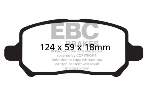 Picture of EBC 05 - 10 Chevrolet Cobalt 2.2 4 Lug Yellowstuff Front Brake Pads