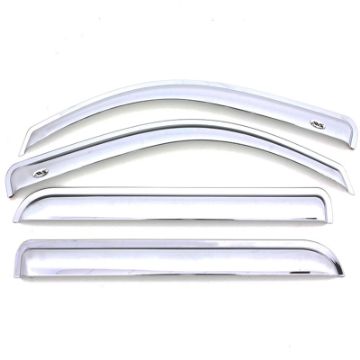 Picture of AVS 19 - 20 Ram 1500 Extended Pickup Ventvisor Side Window Deflector - 4pc - Chrome