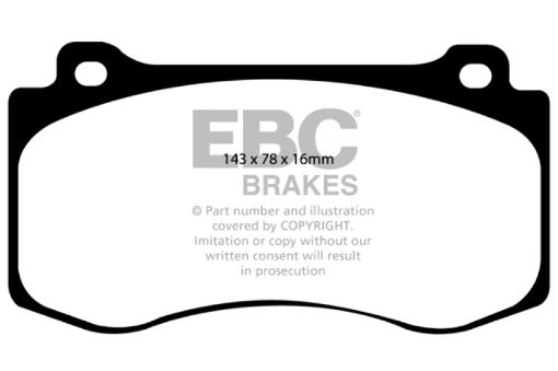 Picture of EBC 05 - 10 Chrysler 300C 6.1 SRT8 Ultimax2 Front Brake Pads