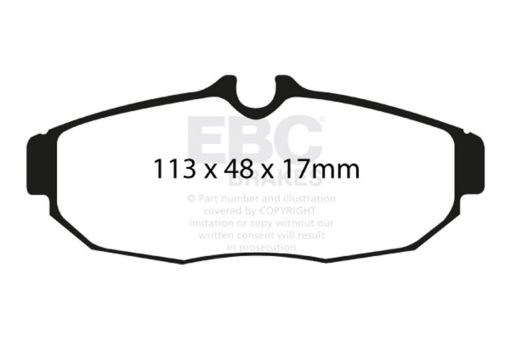 Picture of EBC 05 - 10 Ford Mustang 4.0 Bluestuff Rear Brake Pads