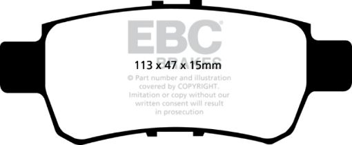 Picture of EBC 05 - 10 Honda Odyssey 3.5 Ultimax2 Rear Brake Pads
