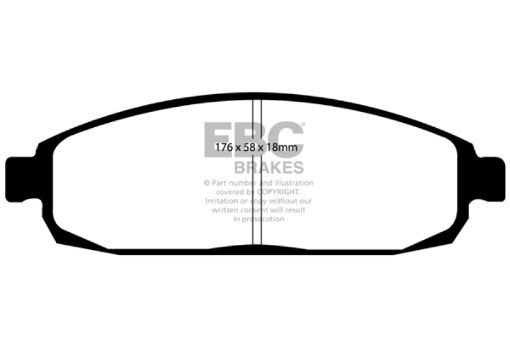 Picture of EBC 05 - 10 Jeep Commander 3.7 Extra Duty Front Brake Pads