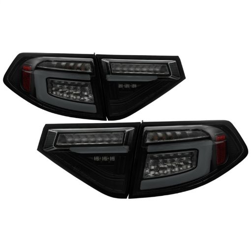 Picture of Spyder 08 - 14 Subara Impreza WRX Hatchback LED Tail Lights Seq Signal Blk Smoke ALT - YD - SI085D - SEQ - BSM