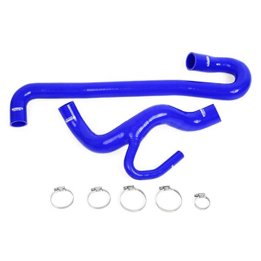 Picture of Mishimoto 12 Jeep Grand Cherokee SRT8 6.4L V8 Blue Silicone Radiator Hose Kit