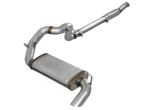 Picture of aFe MACHForce XP 18 - 20 Jeep Wrangler (JL) L4 - 2.0L (t) 3in 409 SS Cat - Back Hi - Tuck Exhaust