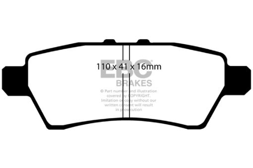 Picture of EBC 05 - 12 Nissan Pathfinder 4.0 Ultimax2 Rear Brake Pads