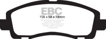 Picture of EBC 05 - 14 Honda Ridgeline 3.5 Extra Duty Front Brake Pads