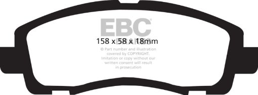 Picture of EBC 05 - 14 Honda Ridgeline 3.5 Extra Duty Front Brake Pads