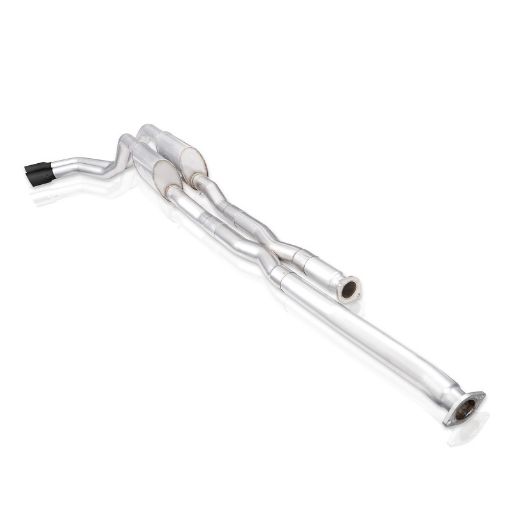 Picture of Stainless Works 2014 Toyota Tundra 5.7L Legend Series Cat - Back Exhaust wBlack Tips