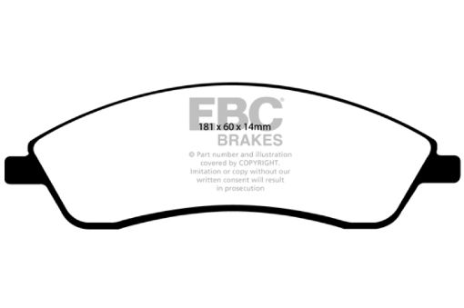 Picture of EBC 06 - 07 Cadillac CTS 2.8 (Sports Suspension) Yellowstuff Front Brake Pads