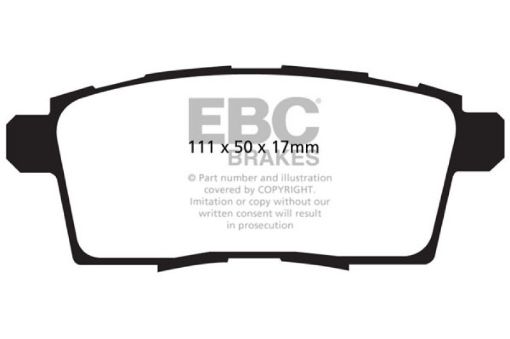 Picture of EBC 06 - 08 Ford Edge 3.5 2WD Extra Duty Rear Brake Pads