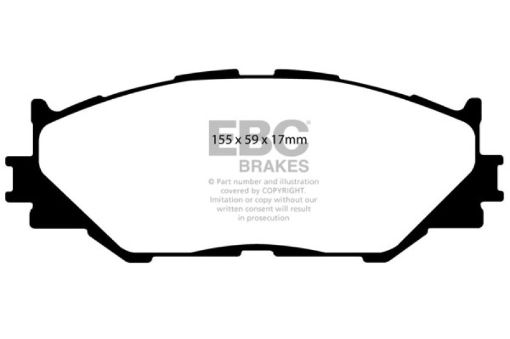 Picture of EBC 06 - 08 Lexus IS250 2.5 Yellowstuff Front Brake Pads