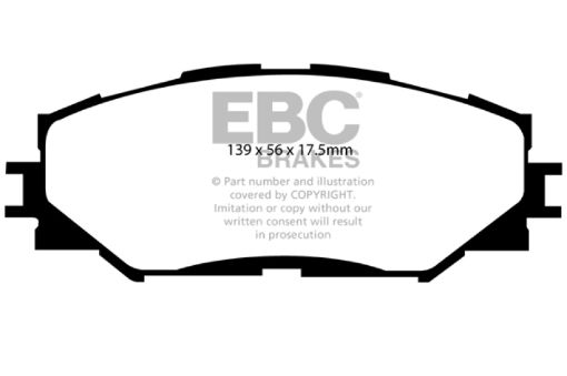 Picture of EBC 06 - 08 Toyota RAV 4 2.4 Greenstuff Front Brake Pads