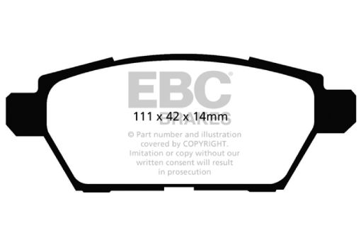 Picture of EBC 06 - 09 Ford Fusion 2.3 Greenstuff Rear Brake Pads