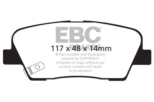 Picture of EBC 06 - 09 Hyundai Entourage 3.8 Greenstuff Rear Brake Pads
