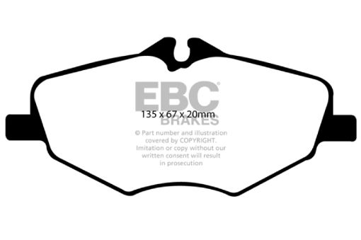 Picture of EBC 06 - 09 Mercedes - Benz E320 3.0 TD Redstuff Front Brake Pads