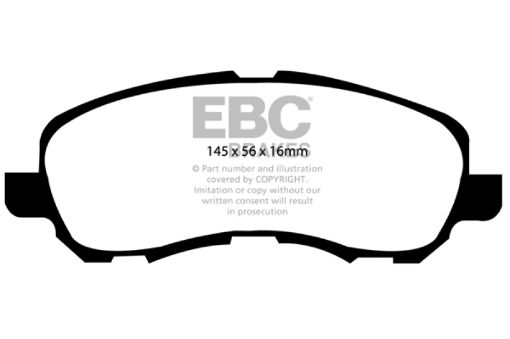 Picture of EBC 06 - 10 Dodge Caliber 1.8 Extra Duty Front Brake Pads