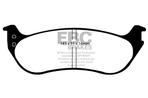 Picture of EBC 06 - 10 Ford Explorer 4.0 2WD Yellowstuff Rear Brake Pads