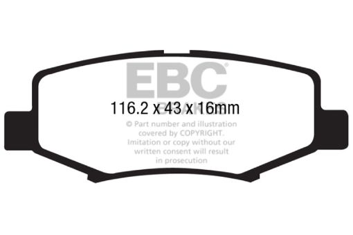 Picture of EBC 06 - 11 Dodge Nitro 3.7 Yellowstuff Rear Brake Pads