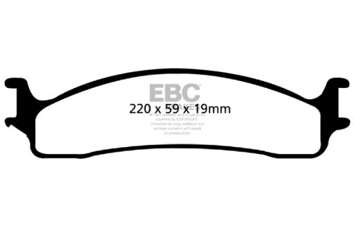 Picture of EBC 06 - 11 Dodge Ram 1500 Mega Cab 2WD Yellowstuff Front Brake Pads