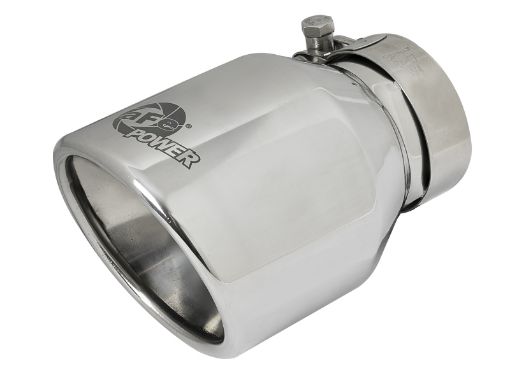 Picture of aFe MACH Force - Xp 304 SS Clamp - On Exhaust Tip 2.5in. Inlet 4in. Outlet 6in. L - Polished