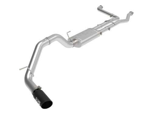 Picture of aFe MACHForce XP Exhausts Cat - Back SS - 409 Nissan Titan XD 16 - 19 V8 - 5.6L - Black