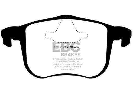 Picture of EBC 06 - 11 Saab 9 - 3 2.0 Turbo (Aero) Yellowstuff Front Brake Pads