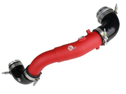 Picture of aFe 2020 Toyota Supra 3.0L 3in Red Intercooler Tube - Hot