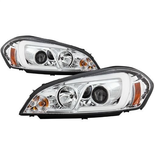 Picture of Spyder 06 - 13 Chevy Impala 06 - 07 Chevy Monte Carlo Projector Headlights - Light Bar - Chrome