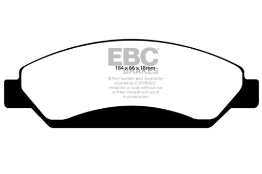 Picture of EBC 07 Cadillac Escalade 6.2 2WD Extra Duty Front Brake Pads