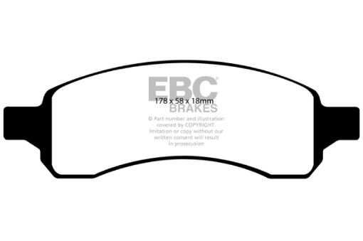 Picture of EBC 07 Buick Enclave 3.6 Yellowstuff Front Brake Pads