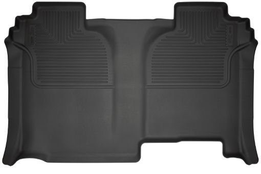 Picture of Husky Liners 19 - 23 Chevrolet Silverado 1500 CC WeatherBeater Black 2nd Row Floor Liners